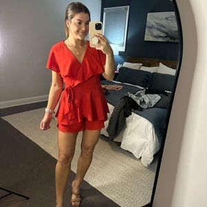 Red Romper Size L